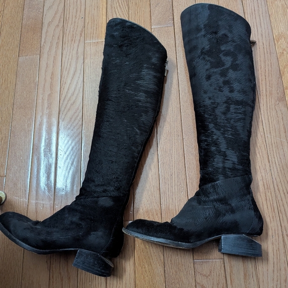 Alexander Wang size 6 Sigrid pony hair leather boots. - Picture 2 of 3
